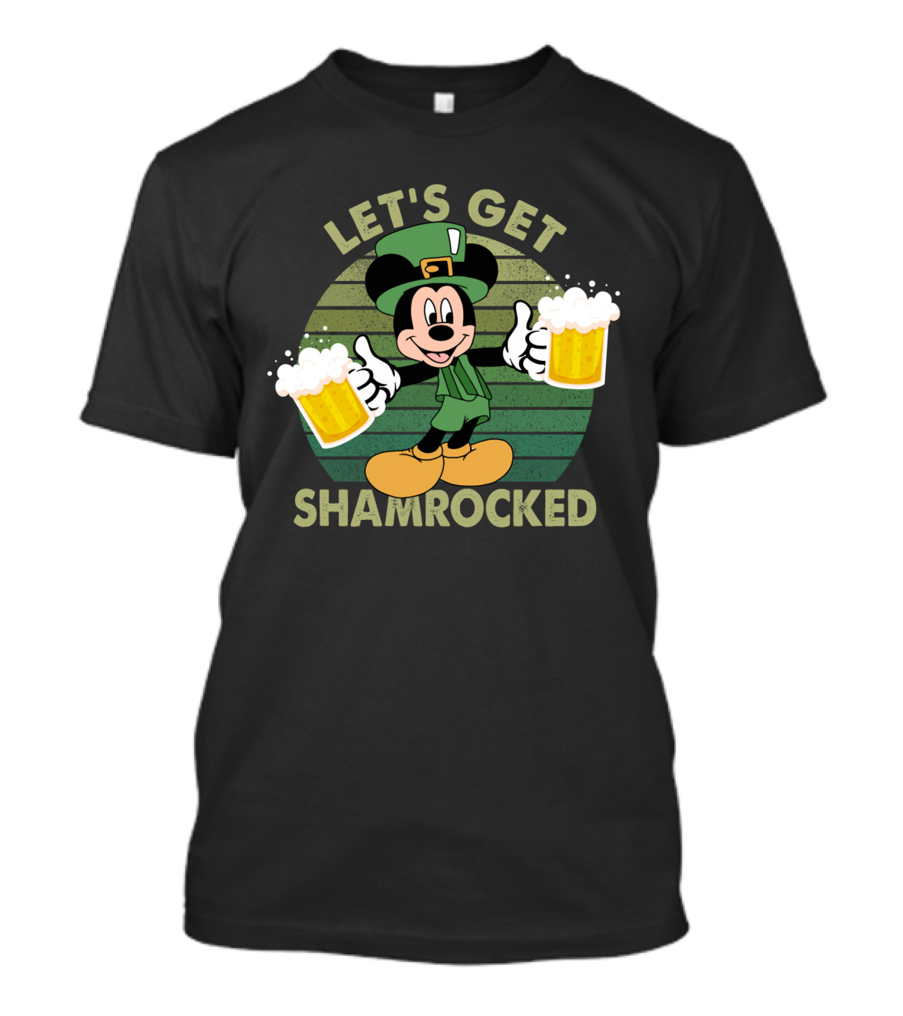 Let's Get Shamrocked Mickey Mouse Patrick's Day T-Shirt