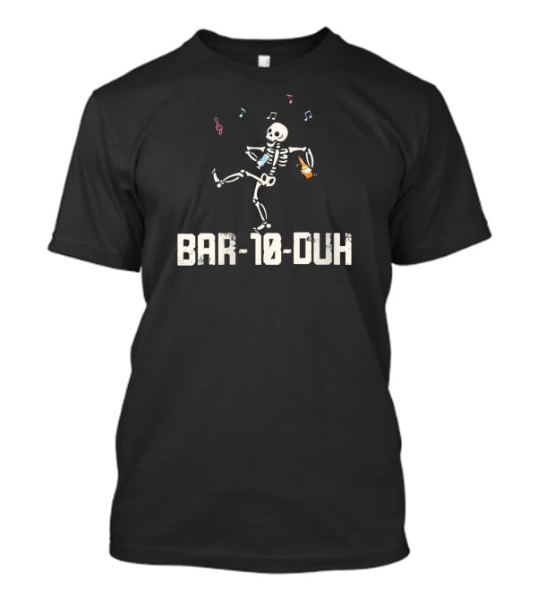 Women Bar 10 Duh Funny Cool Skeleton Bartender Music T-Shirt