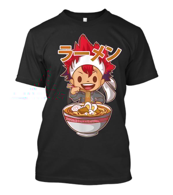 Ramen Anime Character Eating Noodles T-Shirt