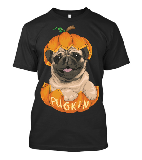 Pugkin Pumpkin Halloween Pug Pugkin T-Shirt
