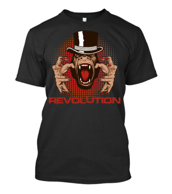 Revolution Top Hat Screaming Primate T-Shirt