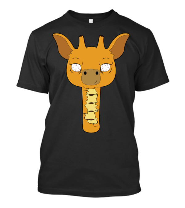 Scary Creepy Halloween Giraffe With Spooky Eyes T-Shirt
