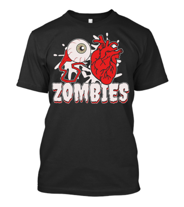 Zombies Eye And Heart T-Shirt
