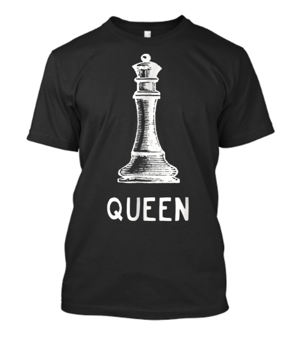 Queen Chess Piece White T-Shirt