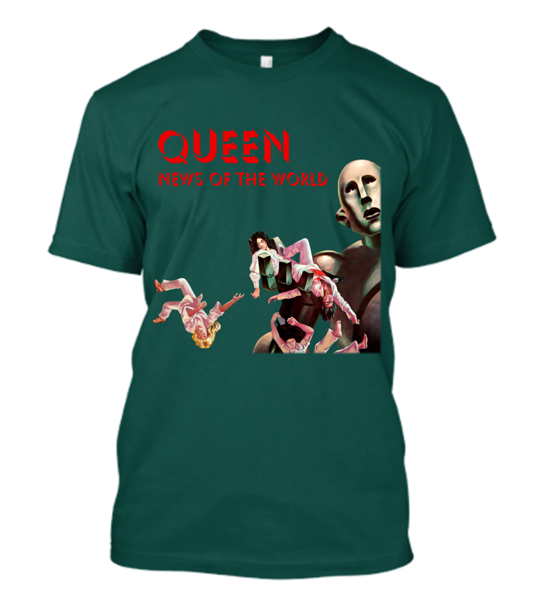 Queen News Of The World Album Cover Robot Artwork T-Shirt
