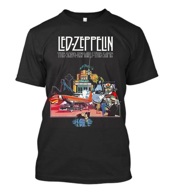 Lz 23 Lodztown Urban Scene With Horses Airplane And Architecture T-Shirt