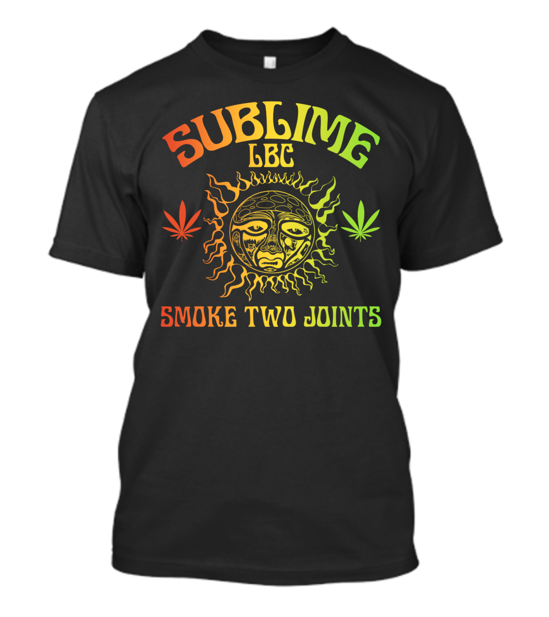 Sublime Lbc Smoke Two Joints Sun And Leaves T-Shirt
