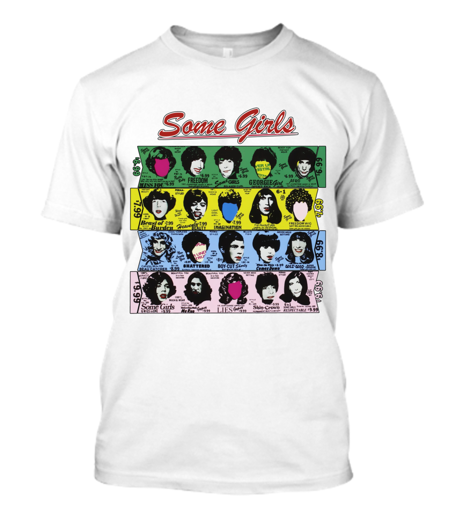 Some Girls Rolling Stones 1978 Album Cover Art Faces T-Shirt