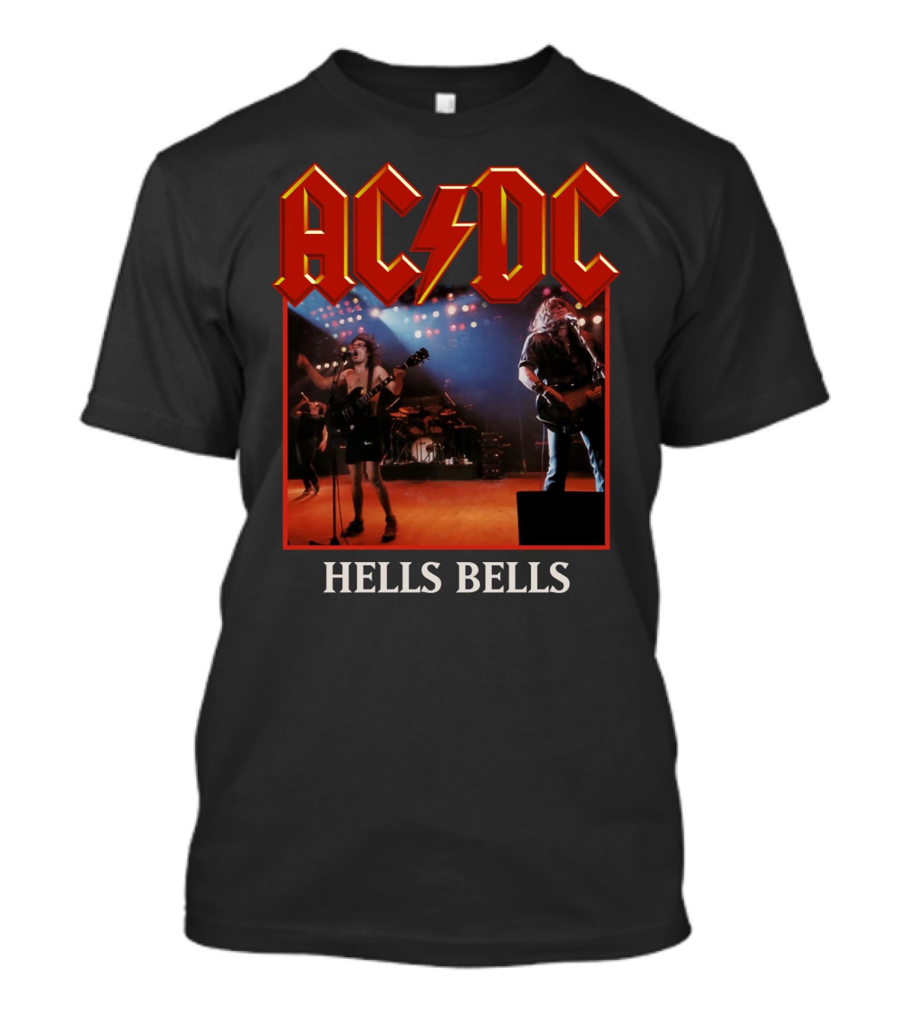 Acdc Hells Bells Live Performance Stage Concert T-Shirt