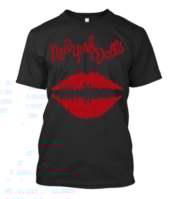 New York Dolls Red Lips Skyline Nyd T-Shirt