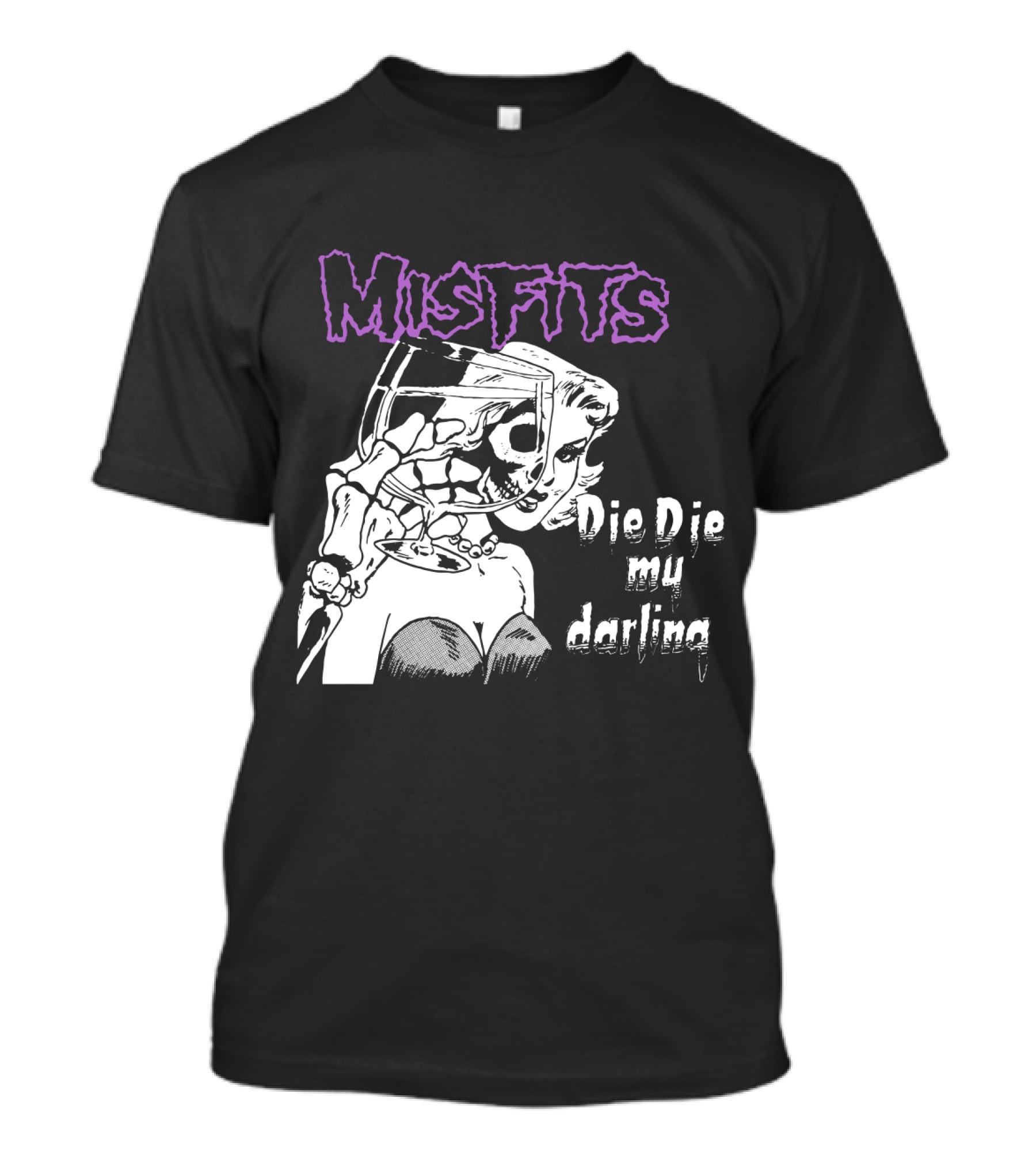 Misfits Die Die My Darling Vintage Comic Style Artwork T-Shirt