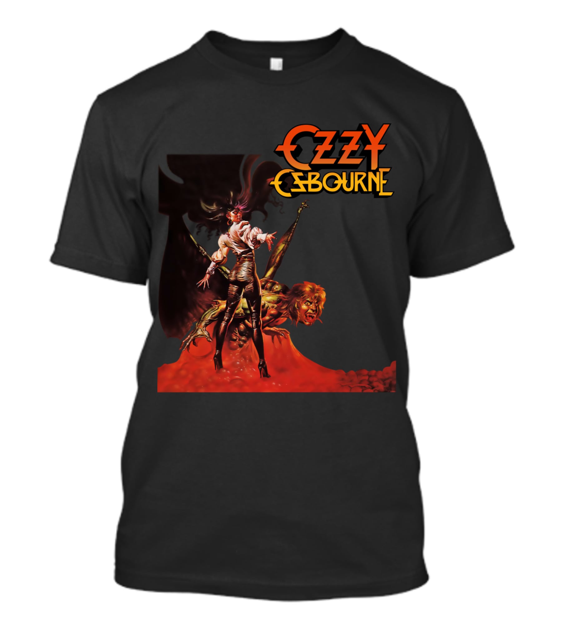 Ozzy Osbourne Bark At The Moon Retro Metal Art T-Shirt