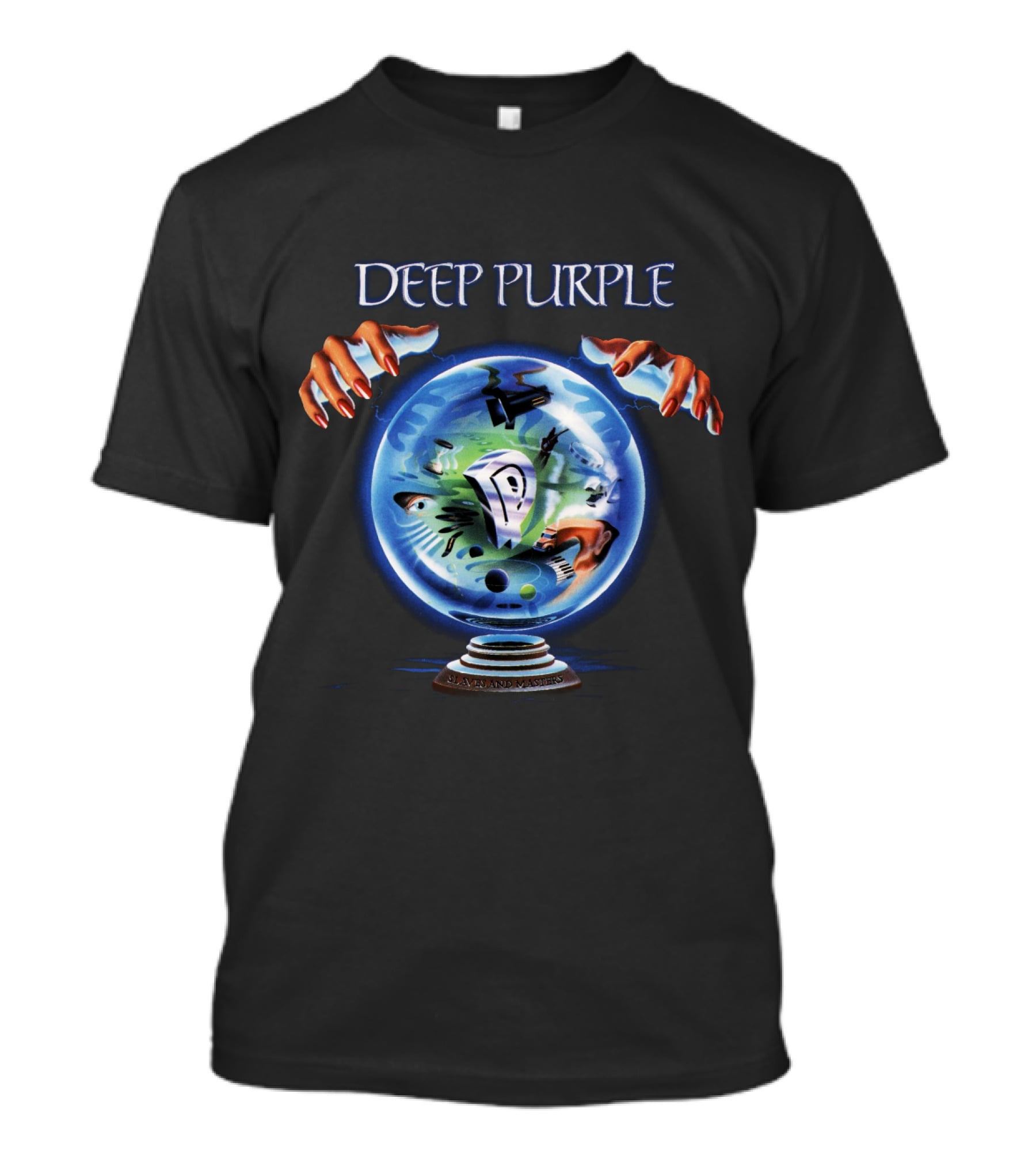 Deep Purple Crystal Ball Hands Album Art T-Shirt