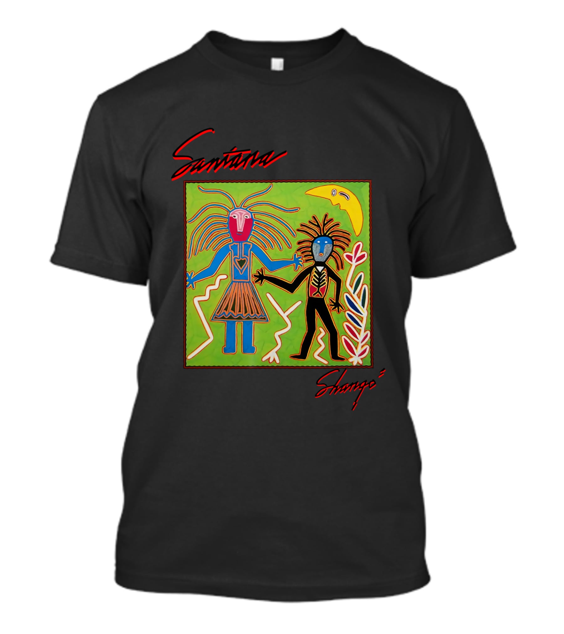 Santana Shango Album Art Colorful Abstract Figures T-Shirt