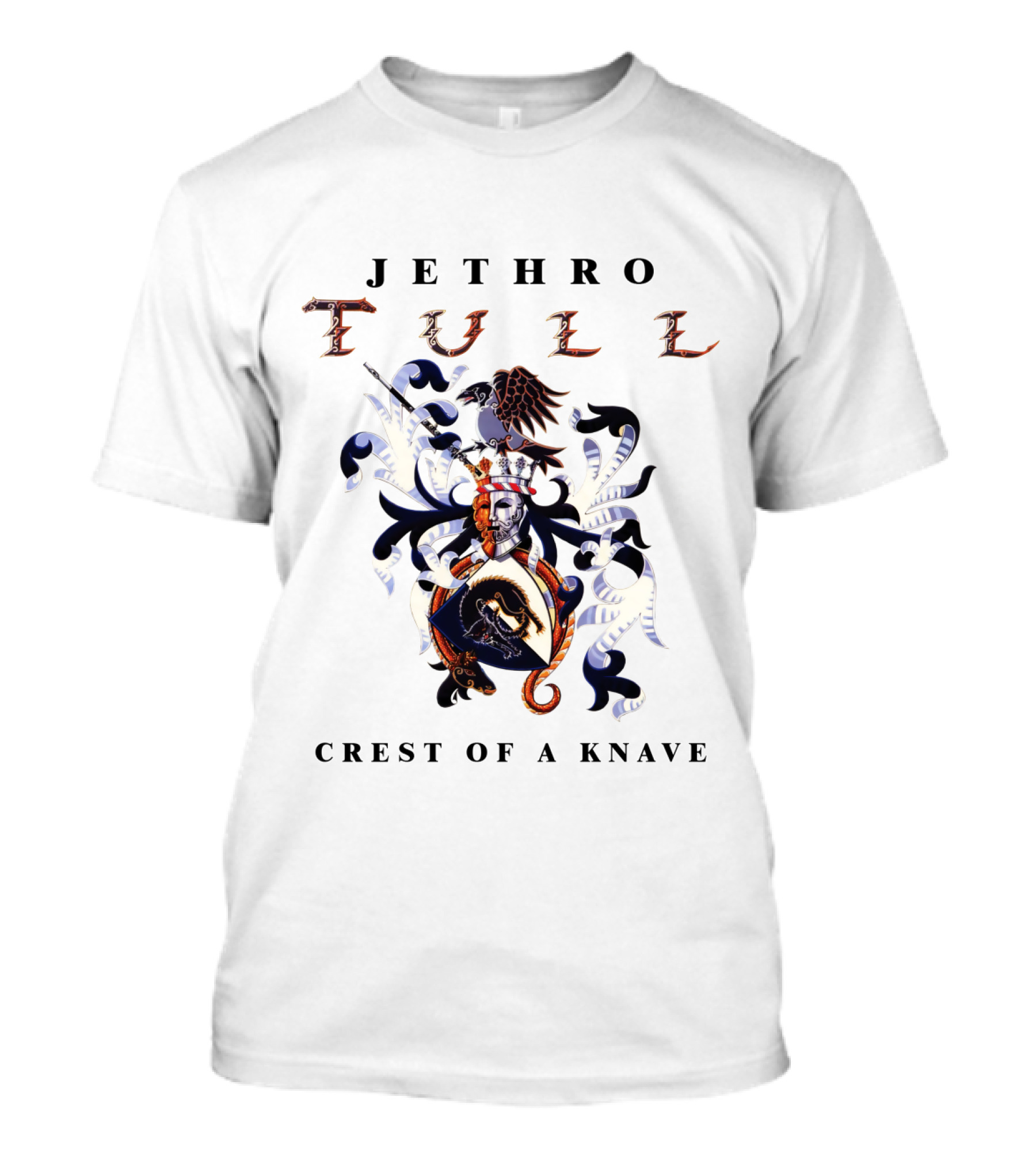 Jethro Tull Crest Of A Knave Detailed Coat Of Arms T-Shirt