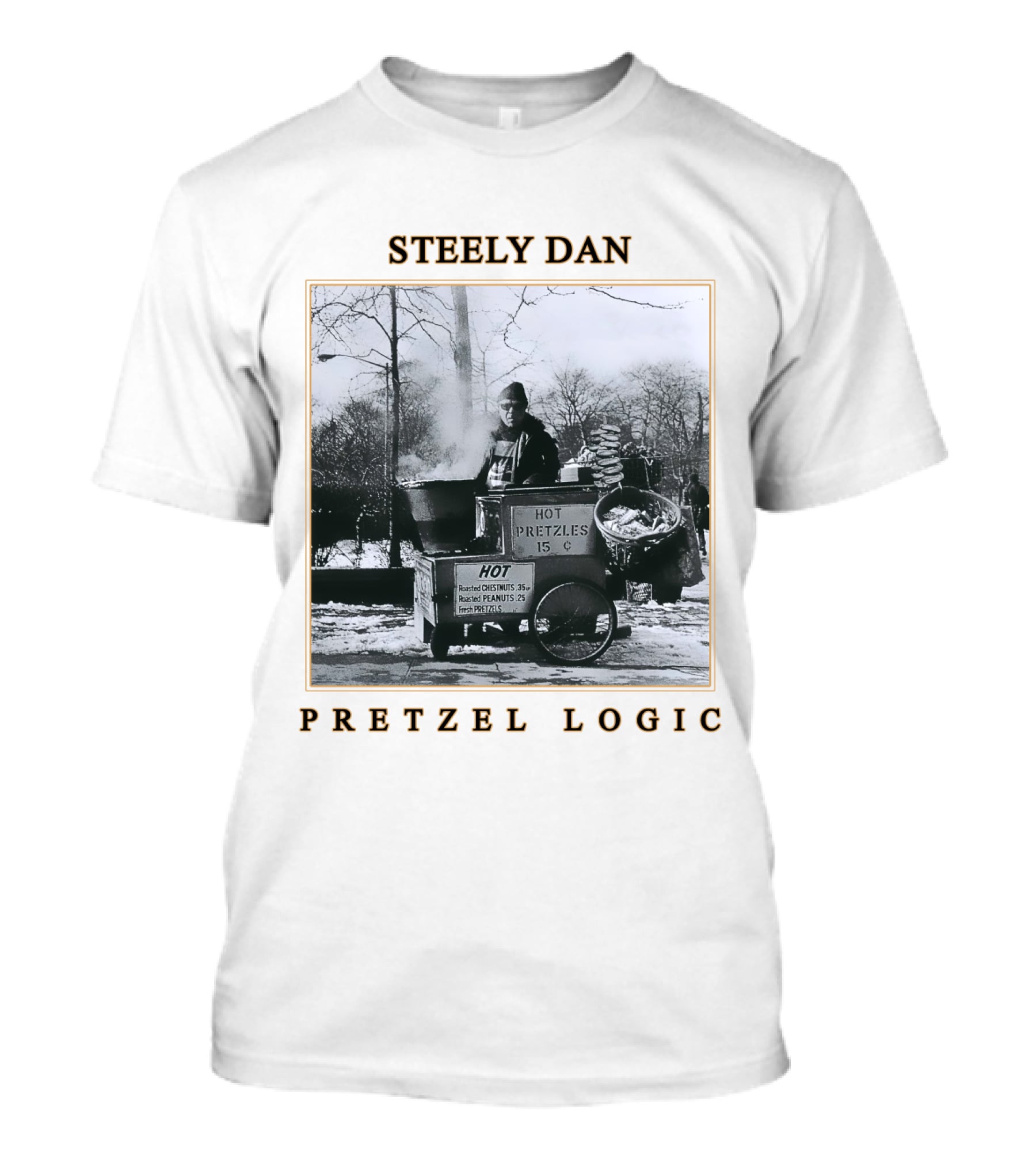 Steely Dan Pretzel Logic Hot Pretzels 15 Cents T-Shirt