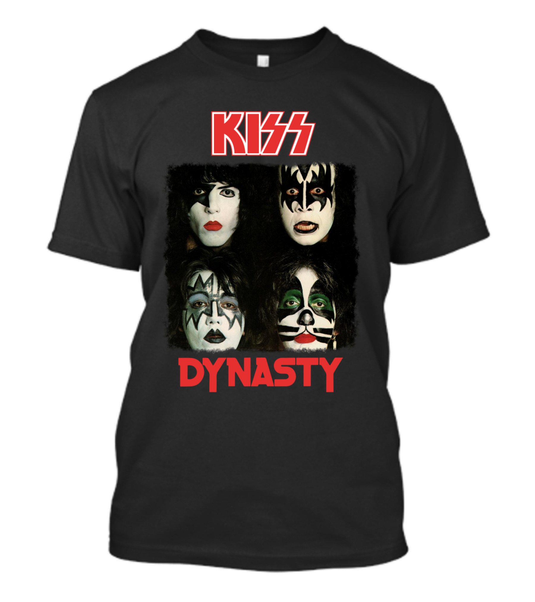 Kiss Dynasty Album Cover Art Face Paint Portraits T-Shirt