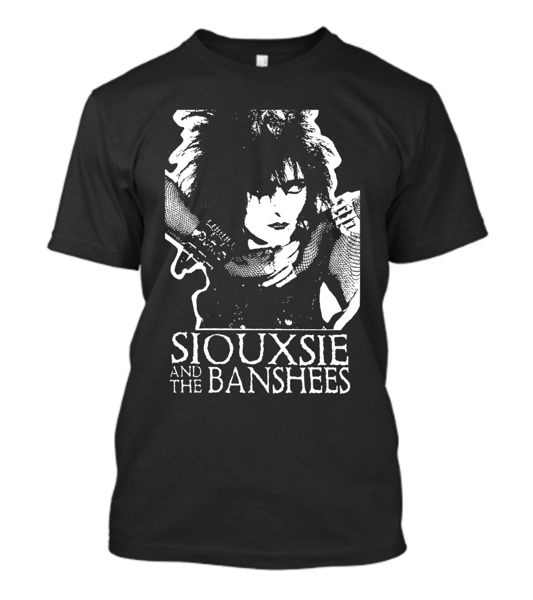 Siouxsie And The Banshees Black And White T-Shirt