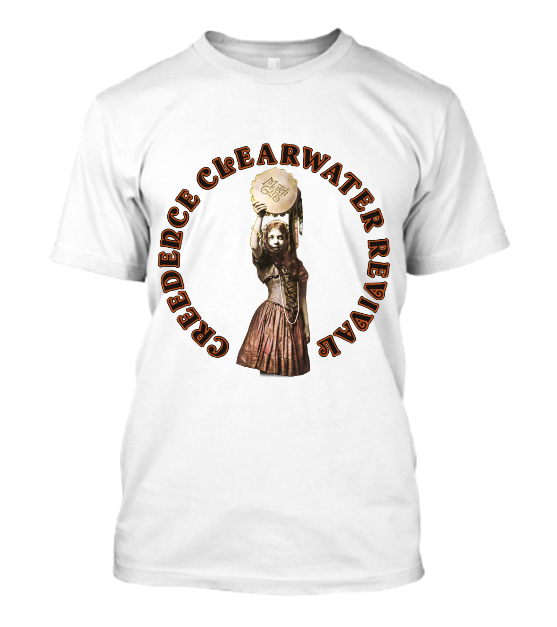 Creedence Clearwater Revival Dancing Girl With Tambourine T-Shirt