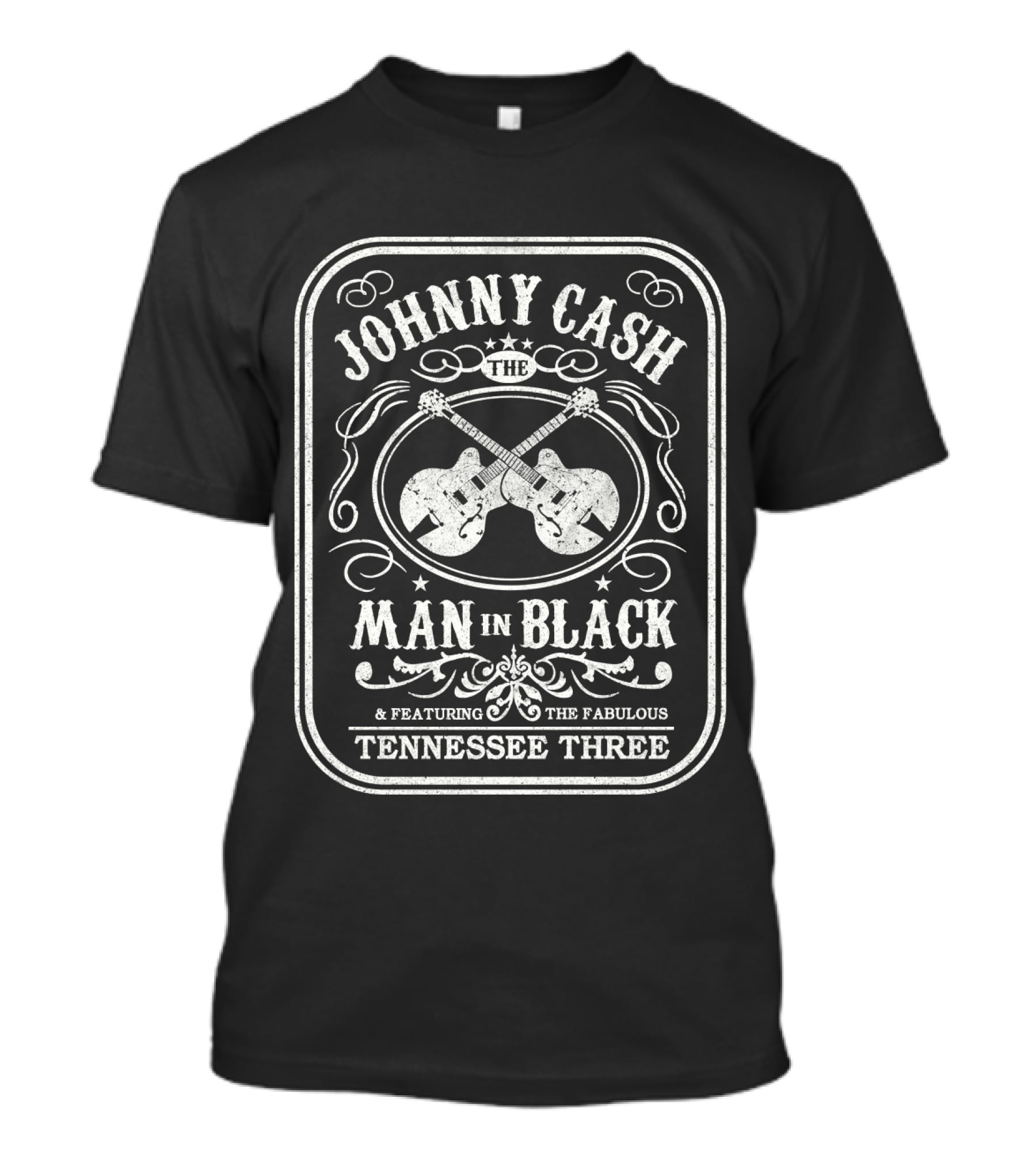 Johnny Cash The Man In Black Featuring The Fabulous Tennessee Three T-Shirt
