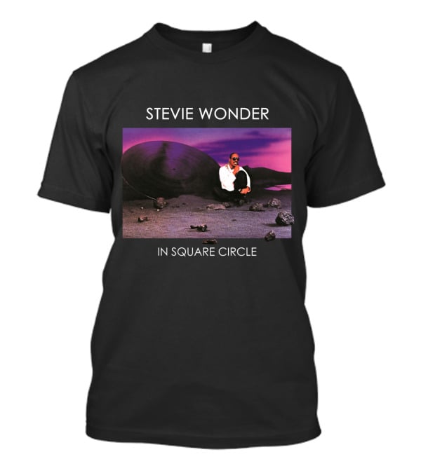 Stevie Wonder In Square Circle T-Shirt