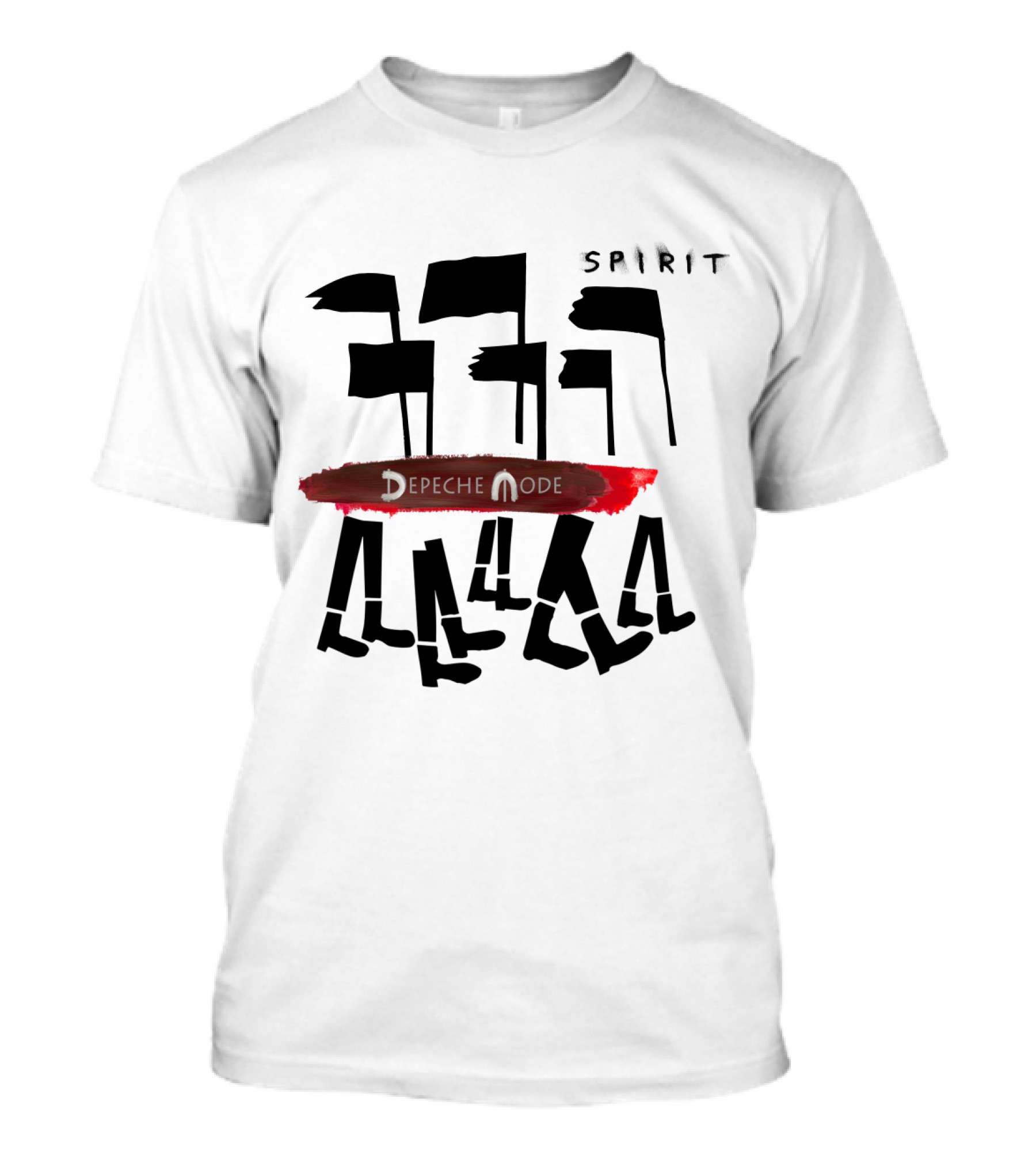 Depeche Mode Spirit Album Art Flag Walkers T-Shirt