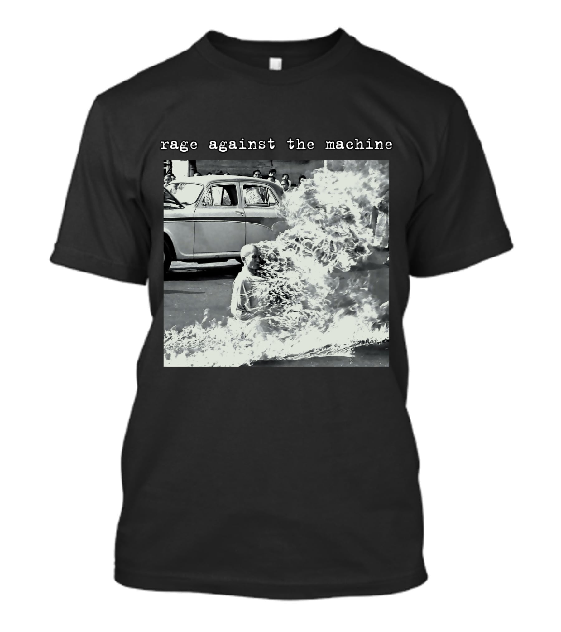 Rage Against The Machine Self-Immolation Protest Scene T-Shirt