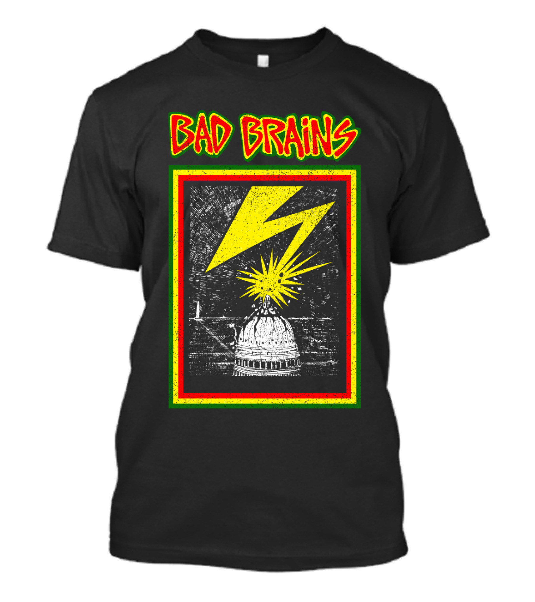 Bad Brains Capitol Lightning Bolt Explosion T-Shirt