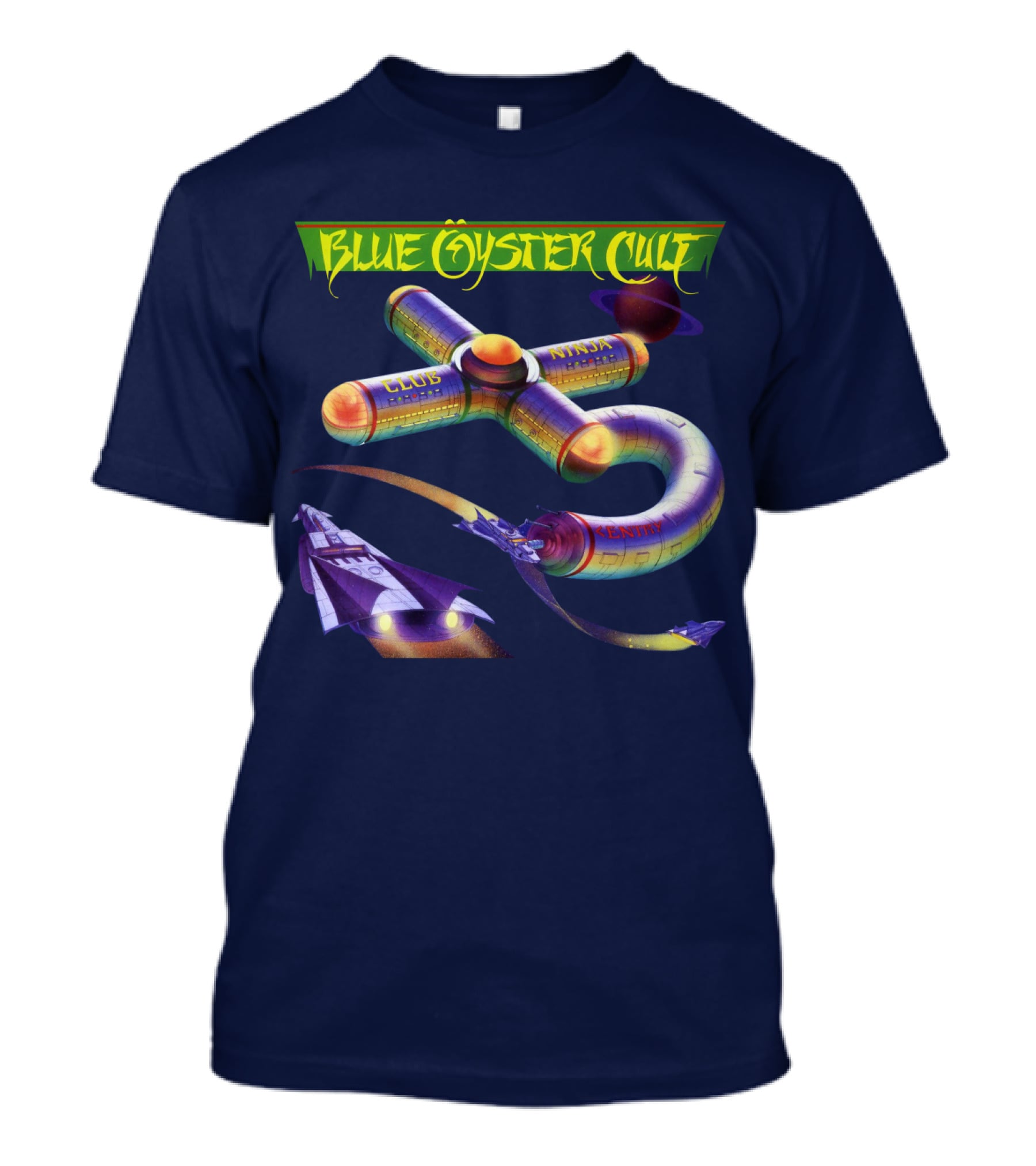 Blue Öyster Cult Club Ninja Spaceship T-Shirt
