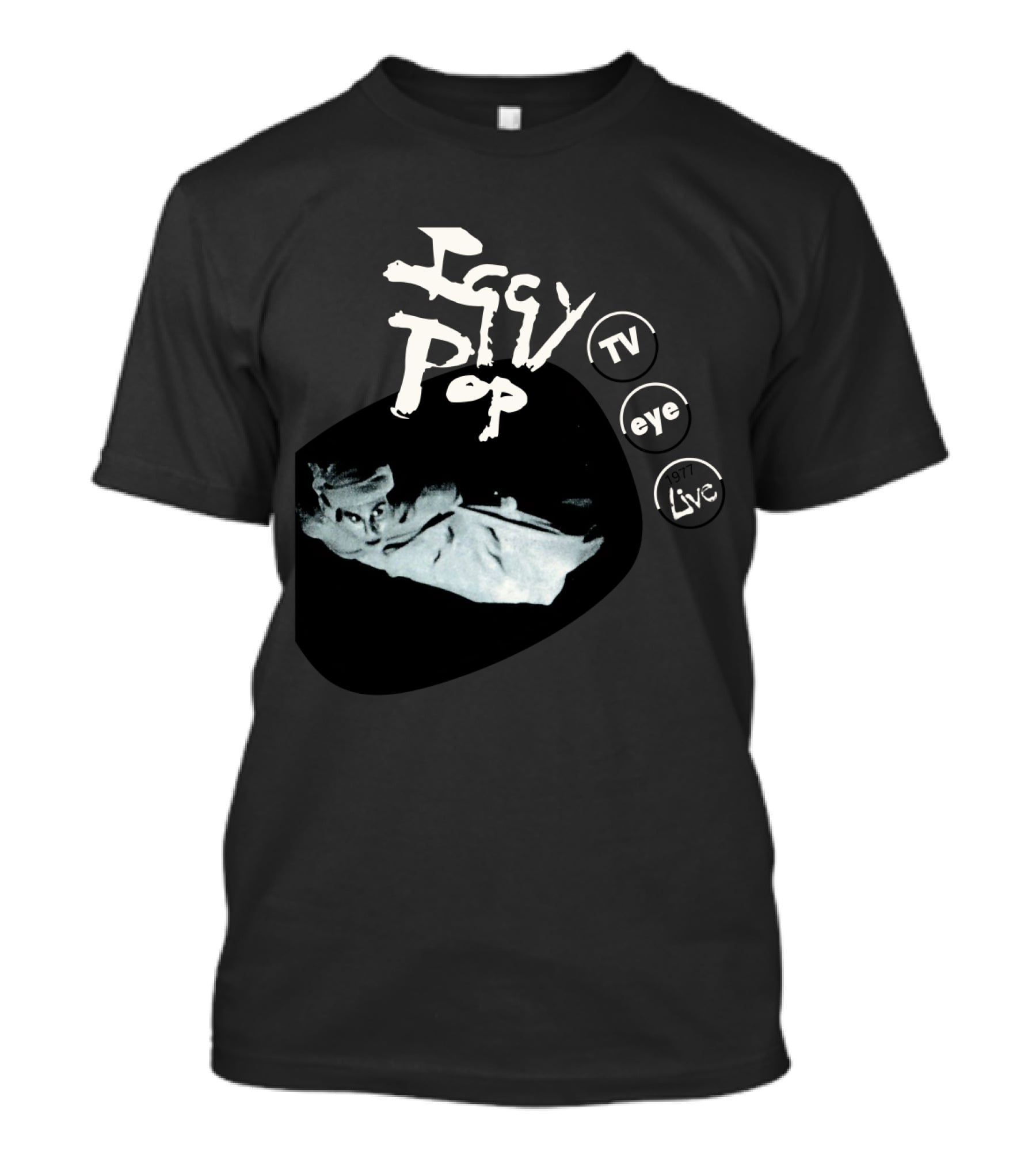 Iggy Pop Tv Eye 1977 Live T-Shirt
