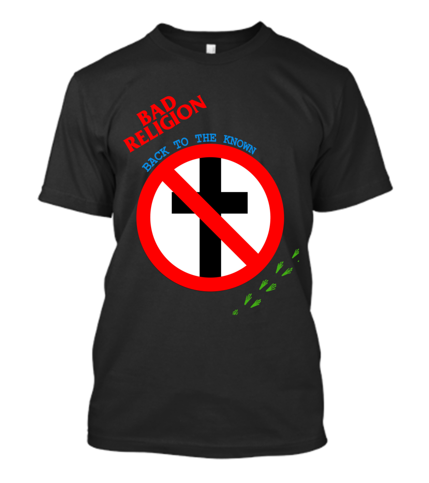 Bad Religion Back To The Known Crossed Out Cross T-Shirt