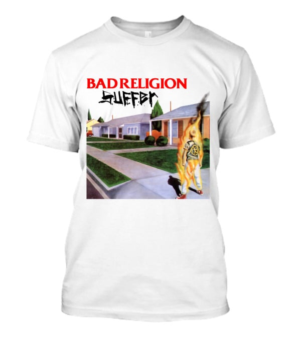 Bad Religion Suffer Flames Street Scene T-Shirt