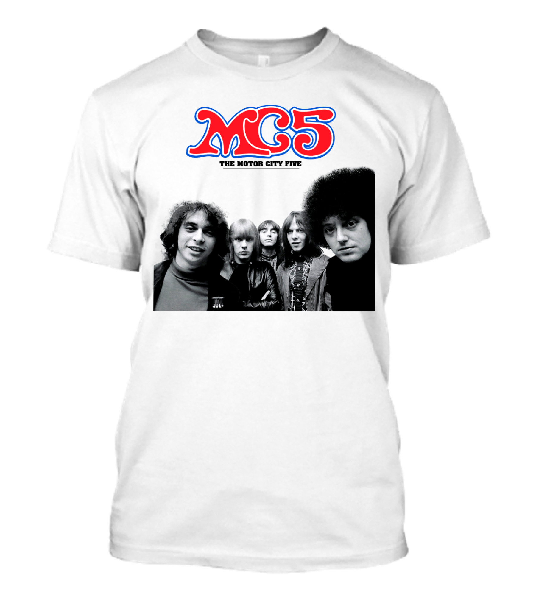 Mc5 The Motor City Five Band Retro Group Photo T-Shirt