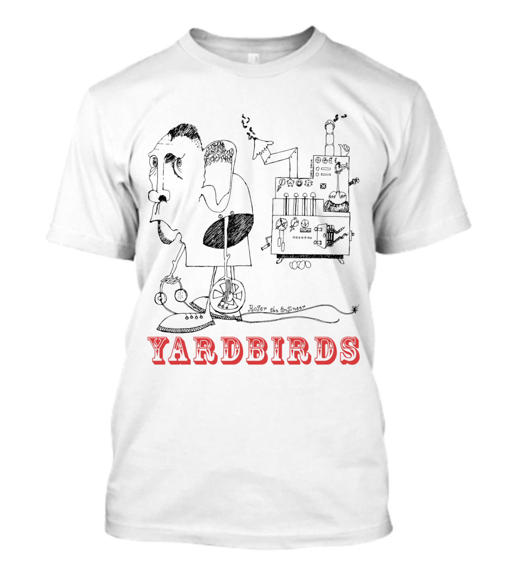 Yardbirds Roger The Engineer Drawing T-Shirt