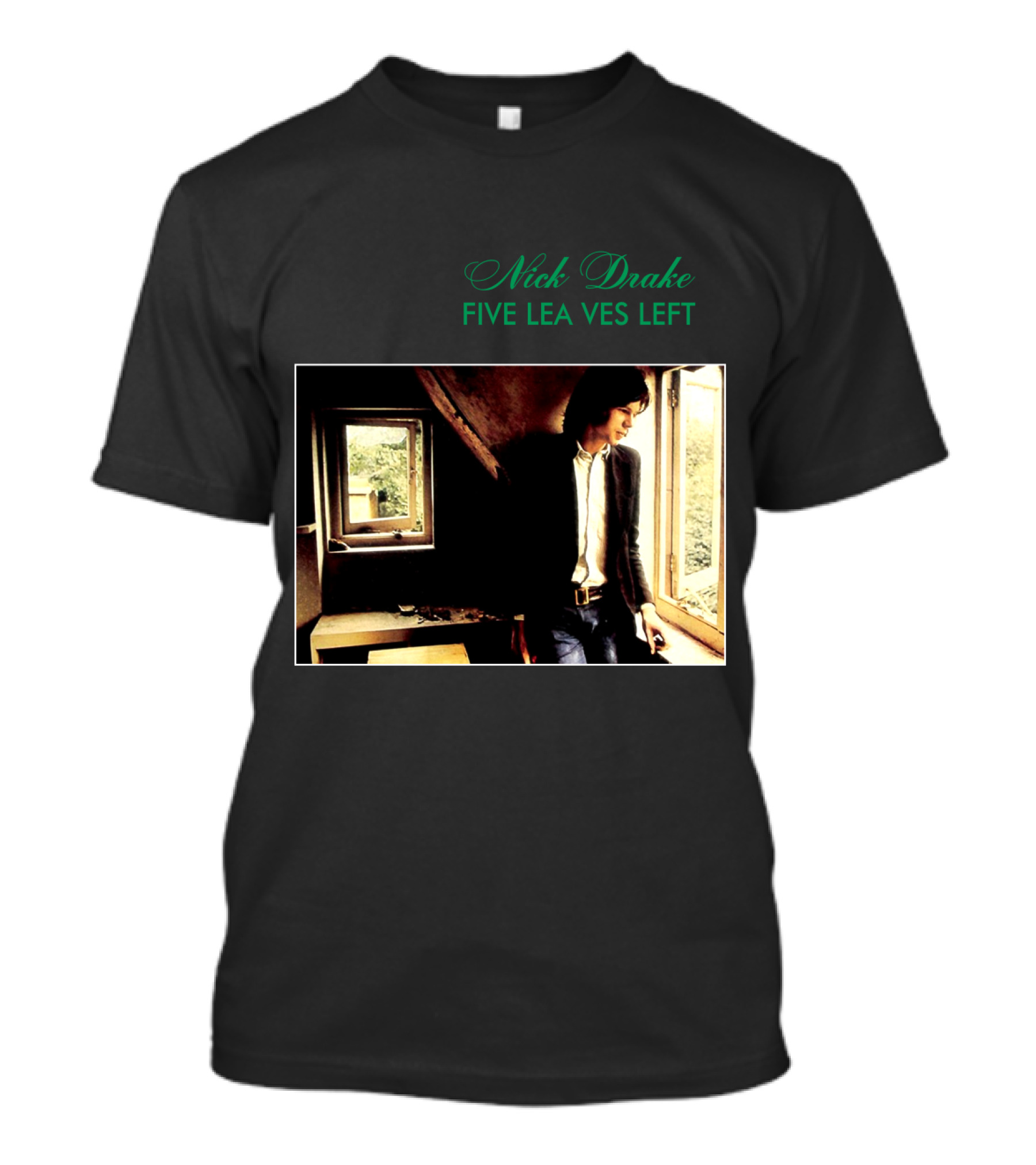 Nick Drake Five Leaves Left 1969 Album Cover T-Shirt