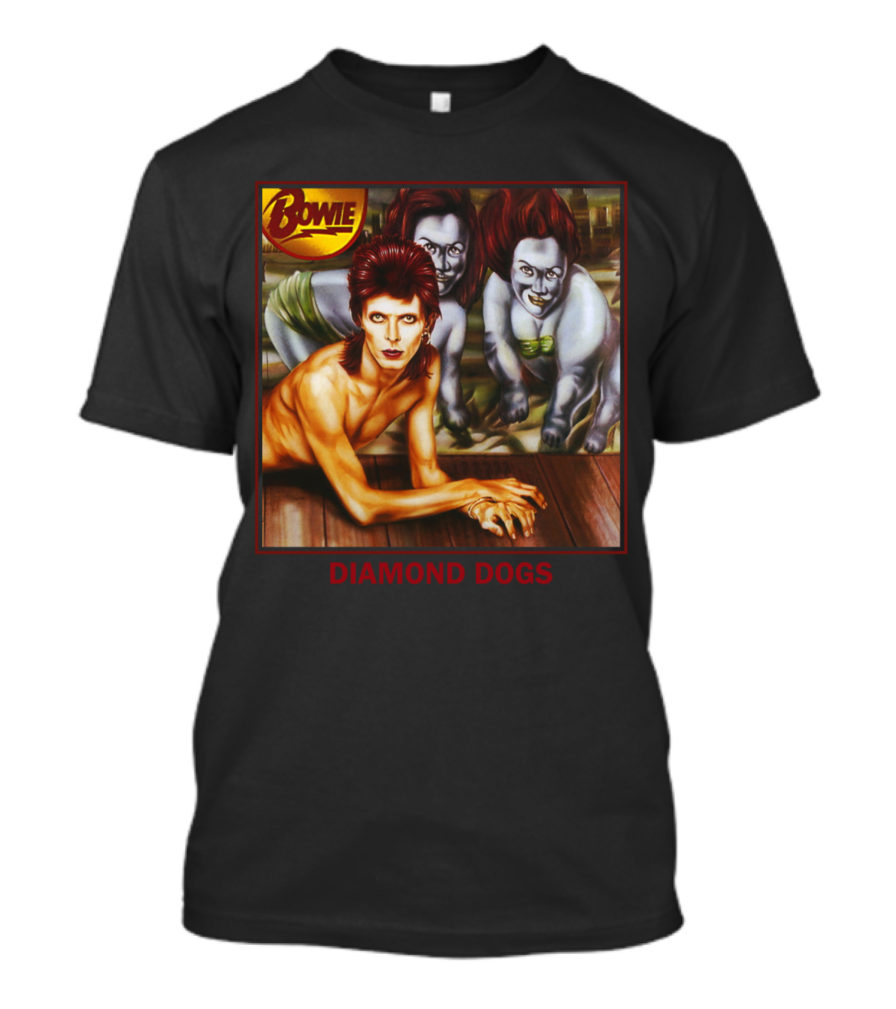 Bowie Diamond Dogs Album Cover T-Shirt