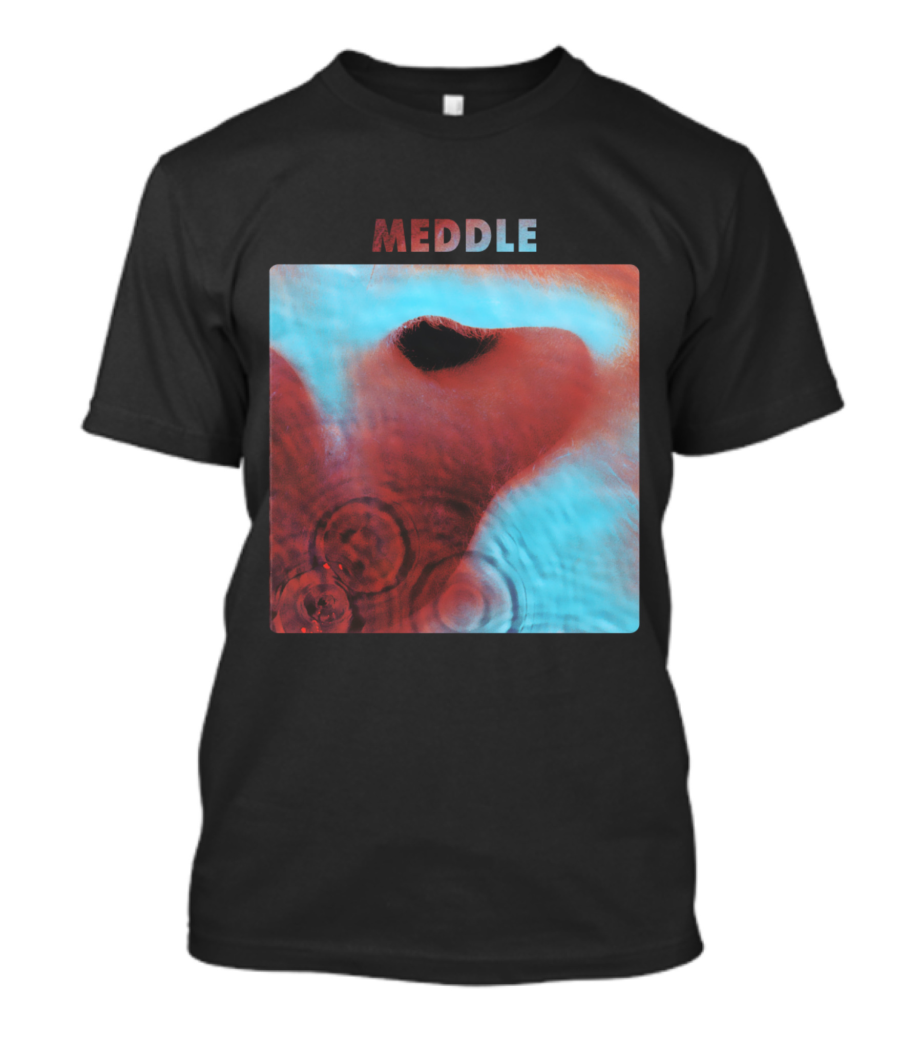 Meddle Pink Floyd 1971 Album Cover Art Ripples And Ear Theme T-Shirt