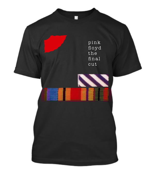 Pink Floyd The Final Cut Album Art With Military Ribbon And Black T-Shirt