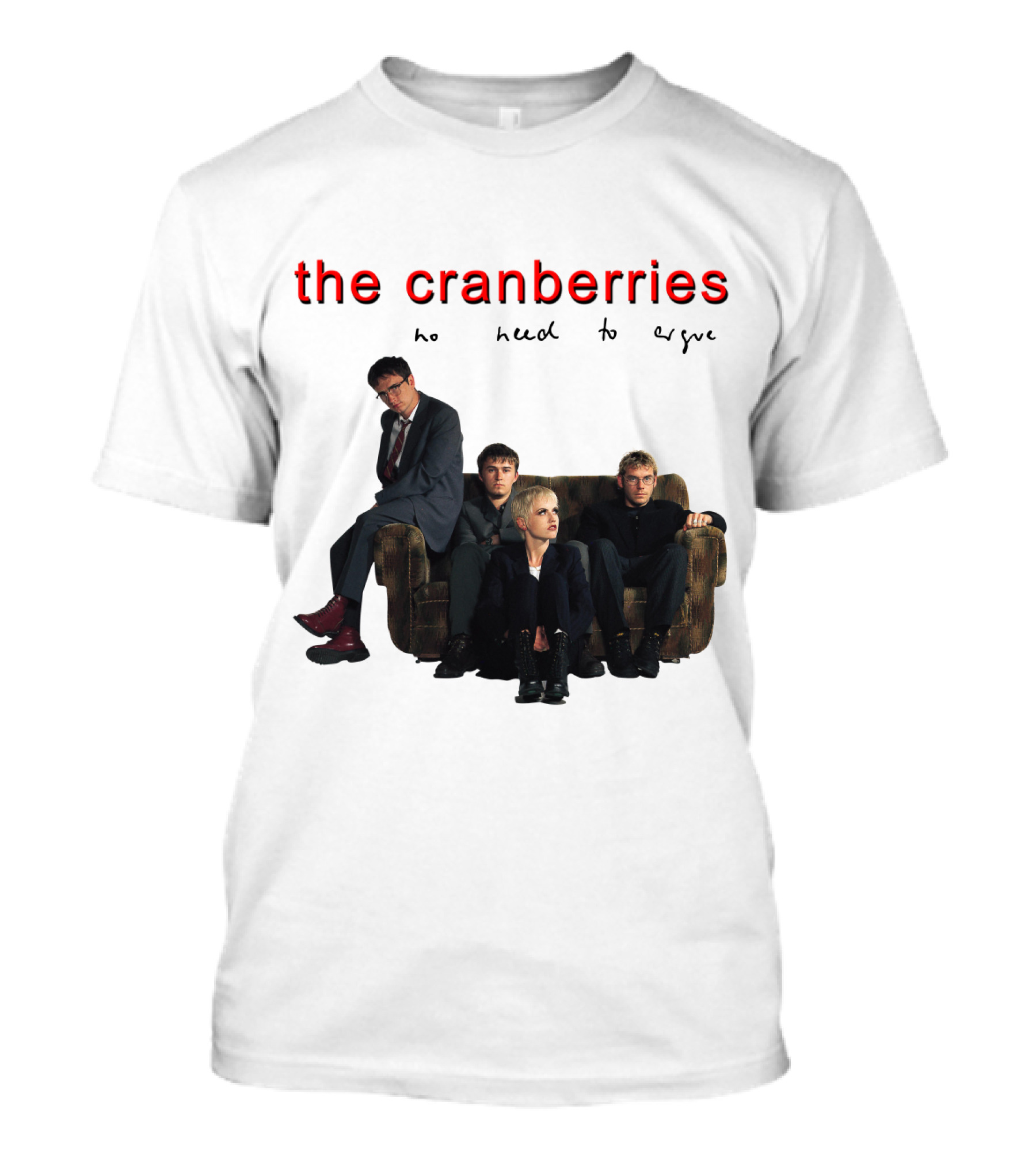 The Cranberries No Need To Argue Album Cover Sofa Band Members T-Shirt