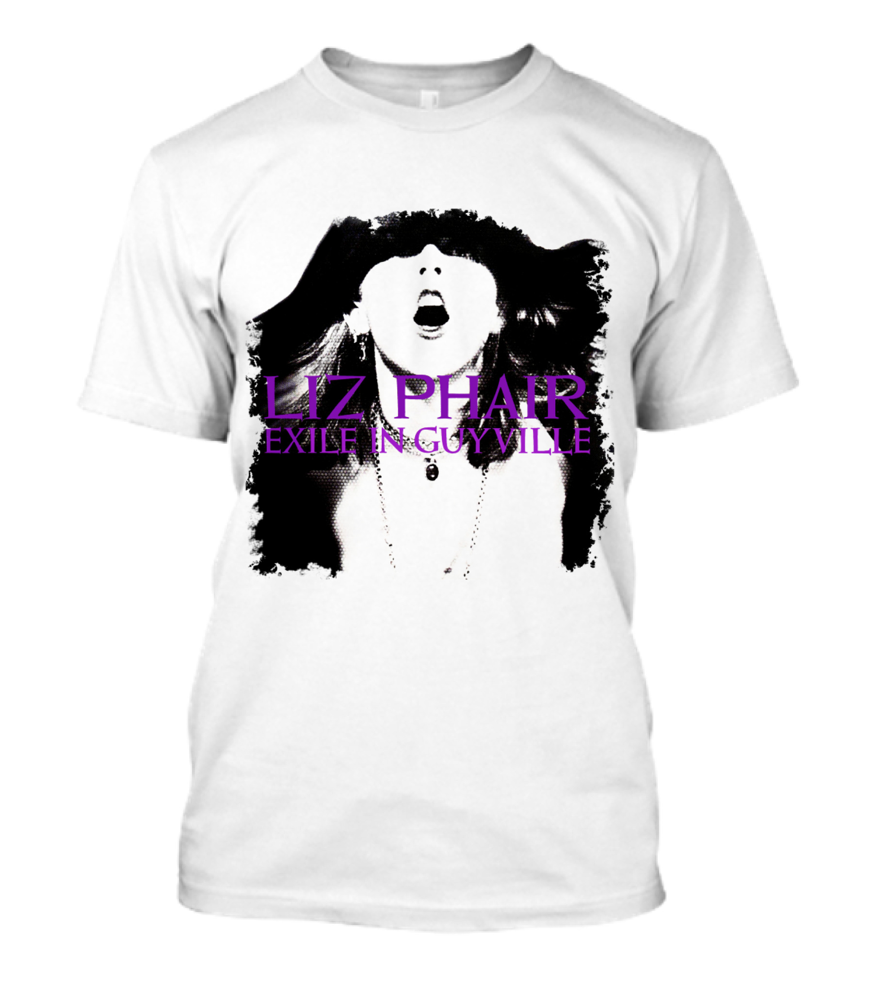 Liz Phair Exile In Guyville Bold Monochrome Portrait With Necklace T-Shirt