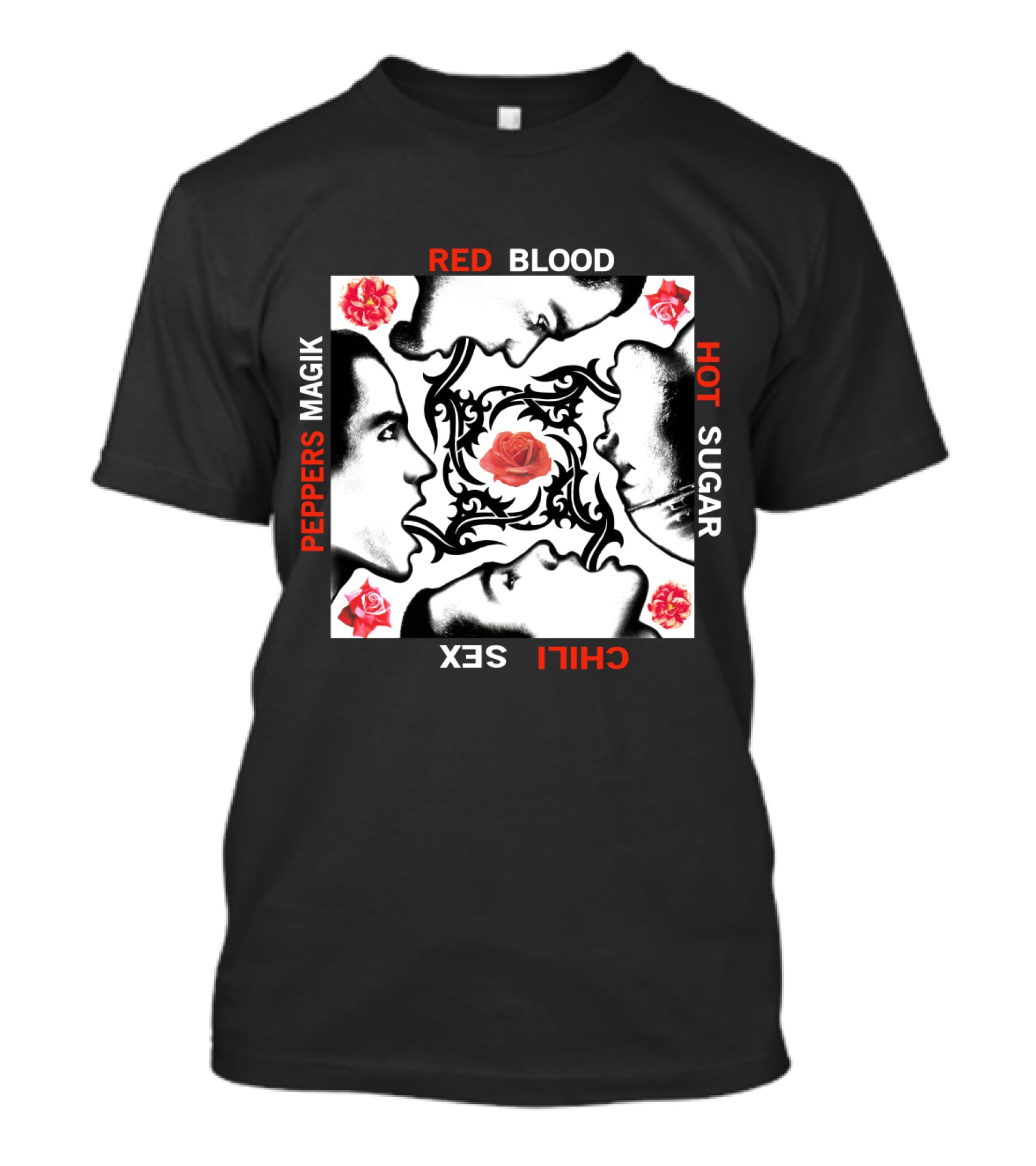 Red Hot Chili Peppers Blood Sugar Sex Magik Rose Faces T-Shirt