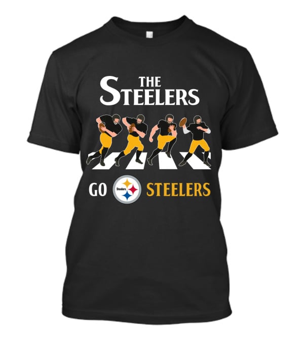 The Steelers Go Steelers Abbey Road Football T-Shirt