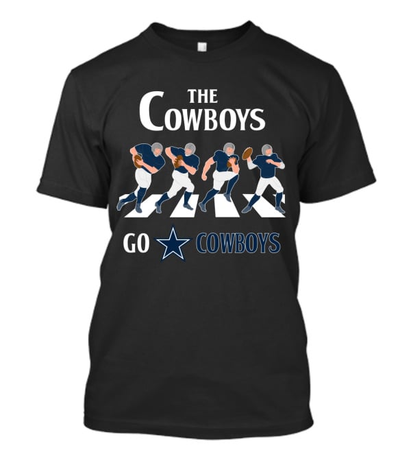 The Cowboys Go Cowboys Abbey Road Style Football Players T-Shirt