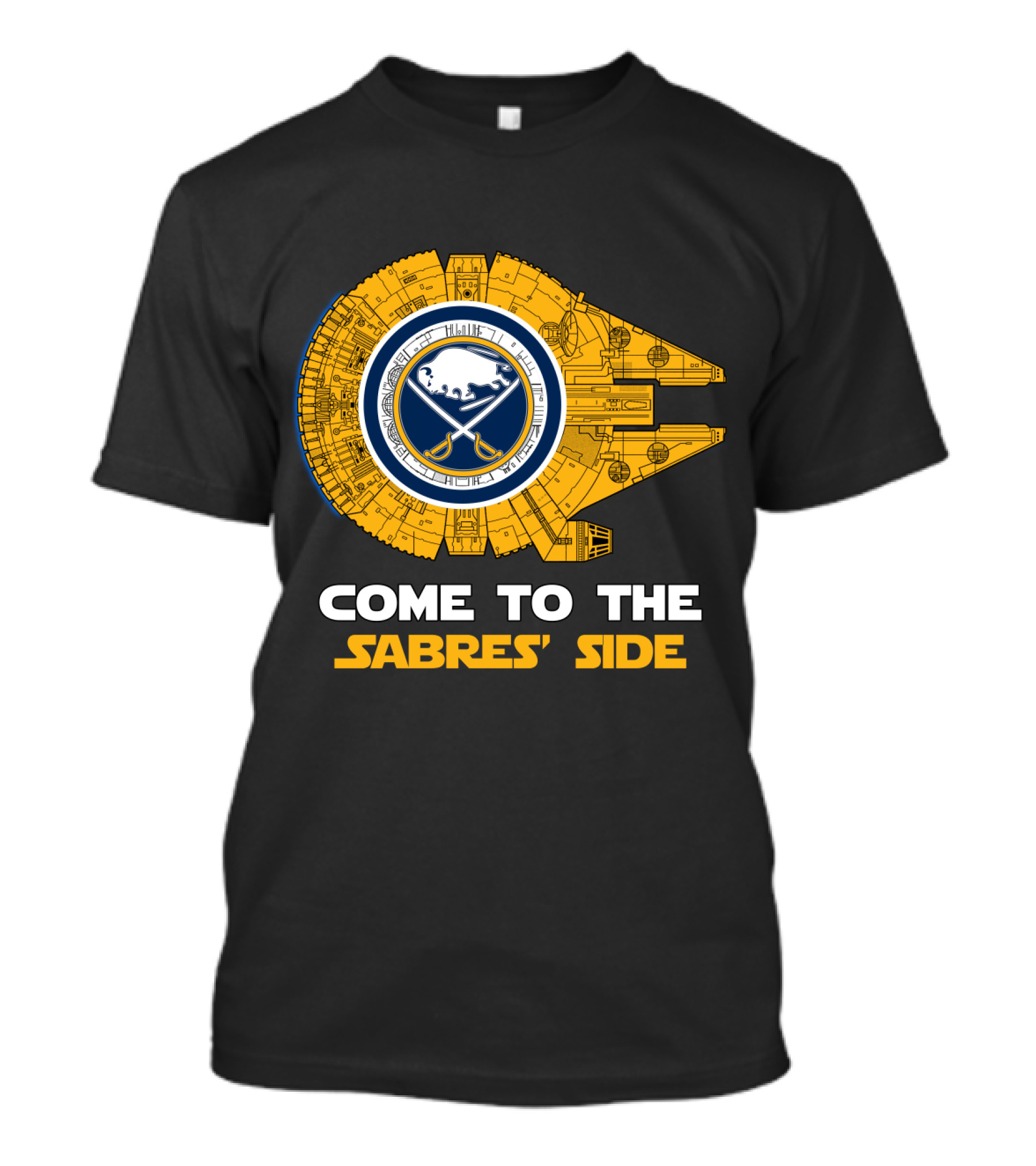 Come To The Sabres' Side Buffalo Sabres Millennium Falcon T-Shirt