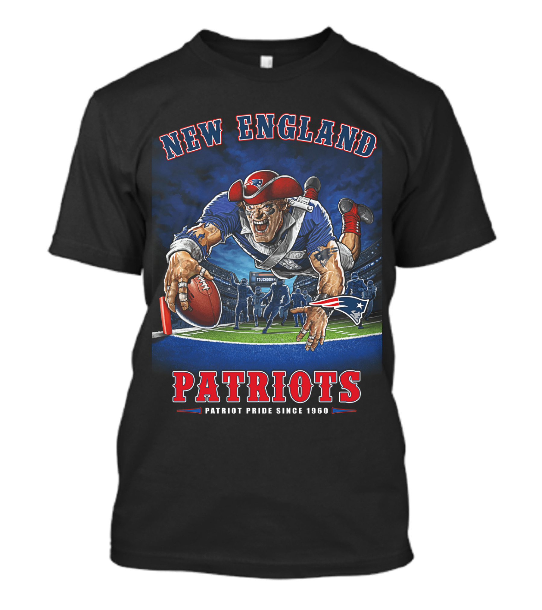 New England Patriots End Zone Touchdown Patriot Pride Since 1960 Nfl T-Shirt