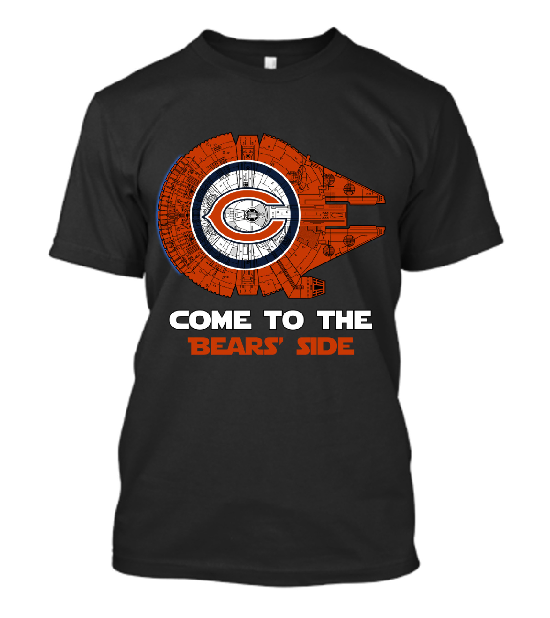 Come To The Bears' Side Millennium Falcon Chicago Bears Nfl T-Shirt