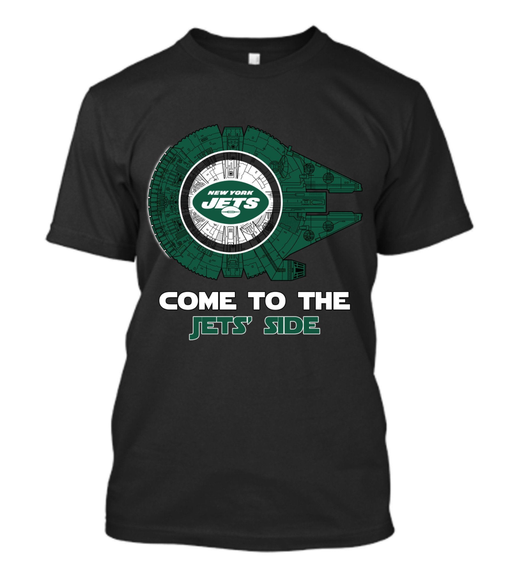 New York Jets Millennium Falcon Come To The Jets' Side T-Shirt