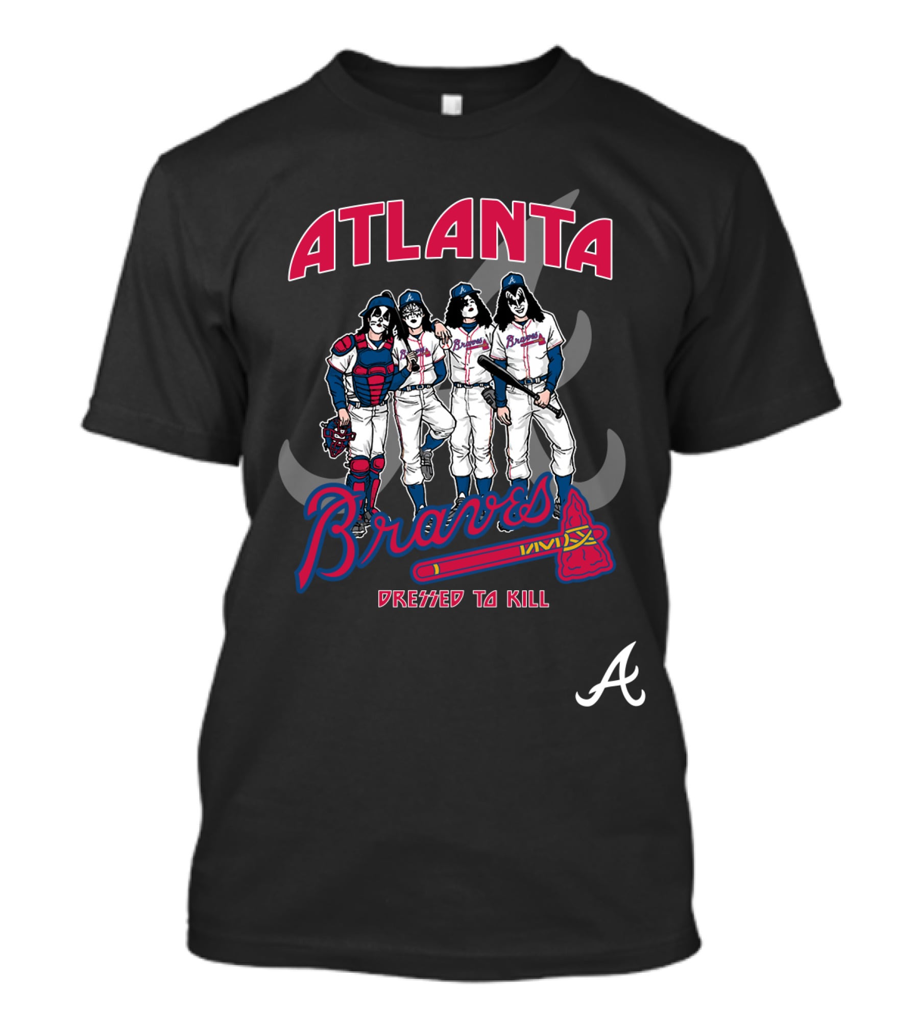Atlanta Braves KISS Dressed To Kill T-Shirt