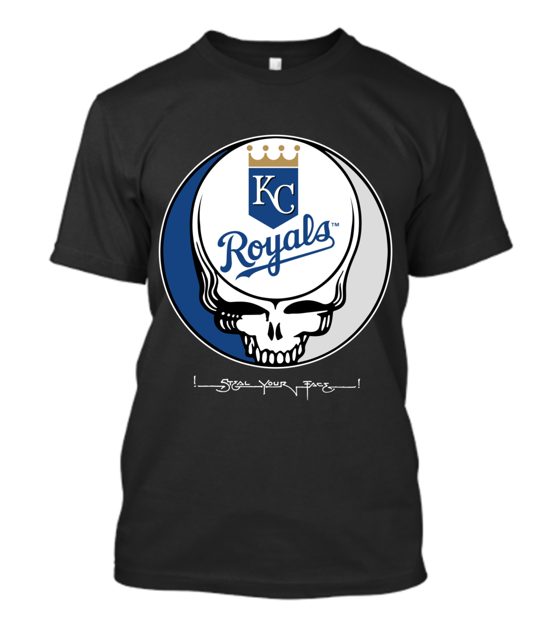 GRATEFUL DEAD Steal Your Face KC Royals T-Shirt