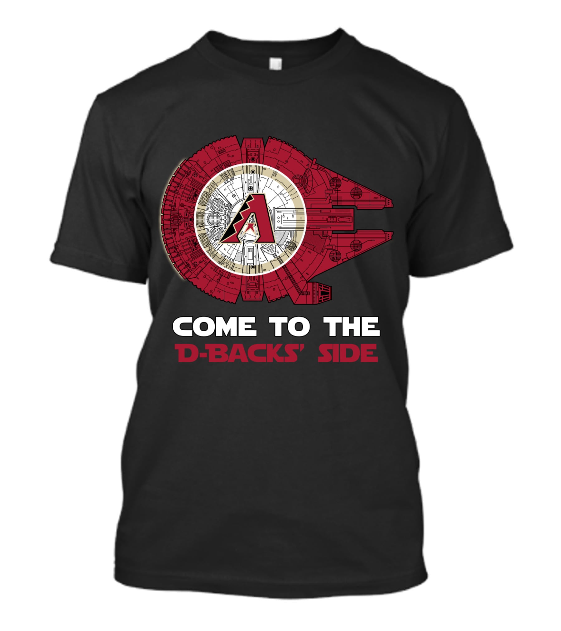 Come To The D-Backs' Side Arizona Diamondbacks Millennium Falcon T-Shirt